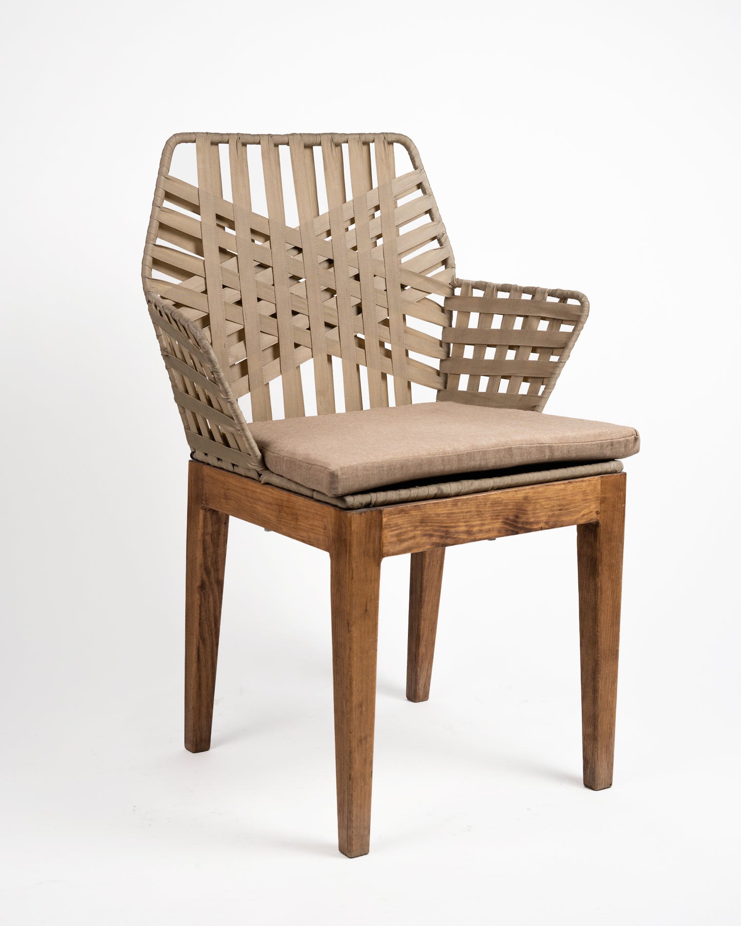 Silla Hexagonal Madera y Herreria